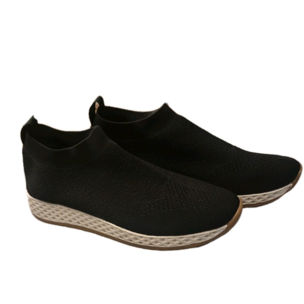 Urban Sport by J/Slides Black Knit Slip On Sneakers Women's Size 9 Comfort